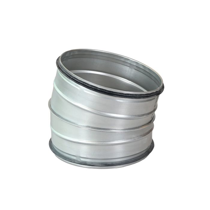 Spiro Bocht 15° Ø 560 mm. SAFE (met rubber) Segment