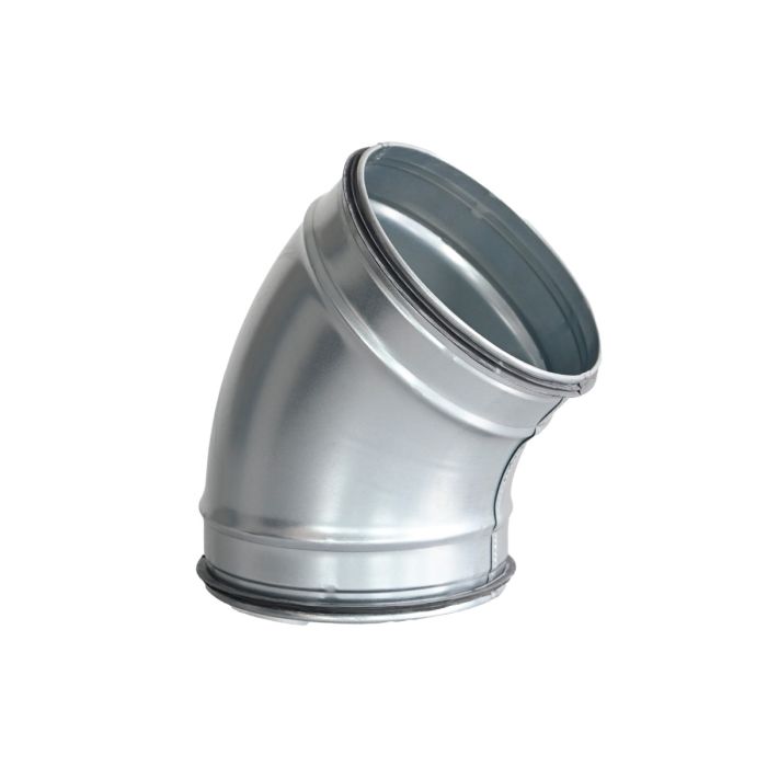 Spiro Bocht 45° Ø 180 mm. SAFE (met rubber)