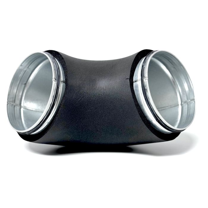 Climaduct 13mm bocht diameter 160 90 graden geisoleerd