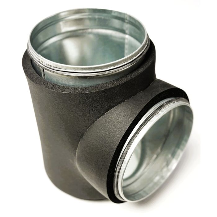 Climaduct 13mm T-stuk diameter 160 mm- 125 mm geisoleerd