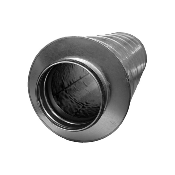 Ronde geluiddemper Ø 355mm - lengte 1000mm (50mm isolatie)