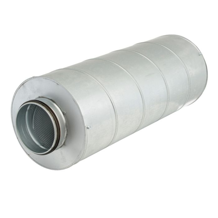 Ronde geluiddemper Ø 500mm - lengte 600mm (100mm isolatie)