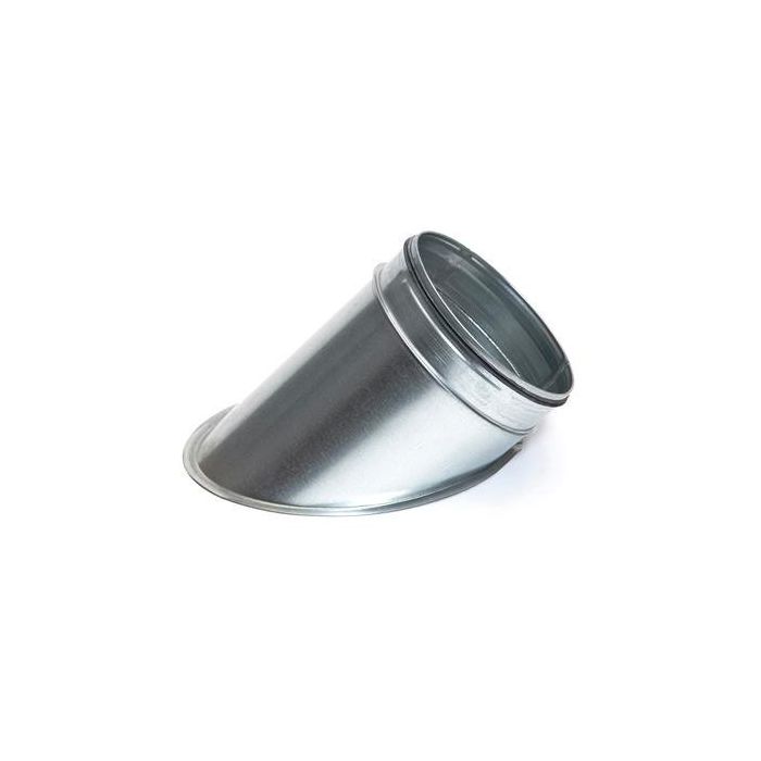 Spiro Platte Aftakking 45° Ø 125 mm. SAFE (met rubber)