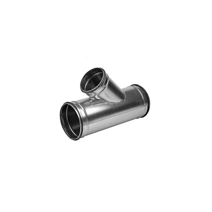 Spiro T-stuk 45° Ø 450 mm. SAFE (met rubber) 450-450-450