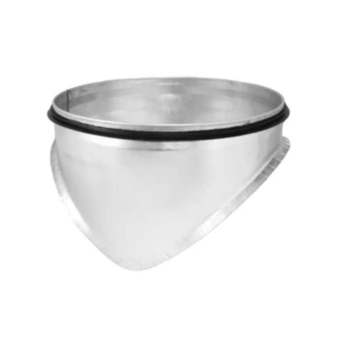 Spiro Zadelstuk 90° Ø 800-800 mm. SAFE (met rubber)
