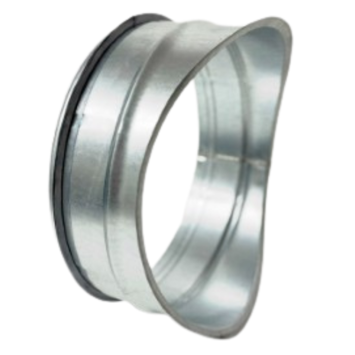 Spiro Zadelstuk 90° Ø 800-710 mm. SAFE (met rubber)