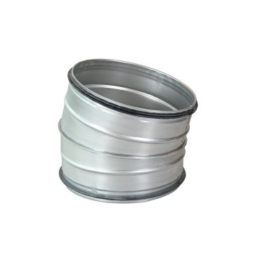 Spiro Bocht 15° Ø 450 mm. SAFE (met rubber) Segment