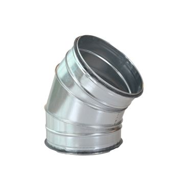 Spiro Bocht 45° Ø 900 mm. SAFE (met rubber) Segment