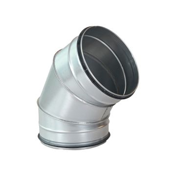 Spiro Bocht 60° Ø 400 mm. SAFE (met rubber) Segment