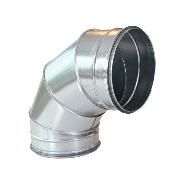 Spiro Bocht 90° Ø 450 mm. SAFE (met rubber) Segment