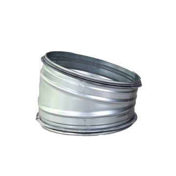 Spiro Bocht 15° Ø 180 mm. SAFE (met rubber)