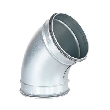 Spiro Bocht 60° Ø 100 mm. SAFE (met rubber)