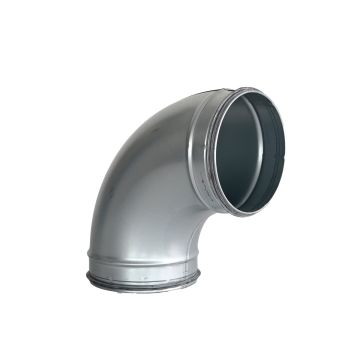 Spiro Bocht 90° Ø 150 mm. SAFE (met rubber)