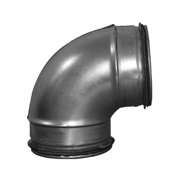 Spiro Korte Bocht 90° Ø 200 mm. SAFE (met rubber)