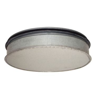 Spiro Deksel voor Buis Ø 200 mm. SAFE (met rubber)