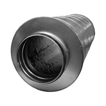 Ronde geluiddemper Ø 560mm - lengte 600mm (50mm isolatie)