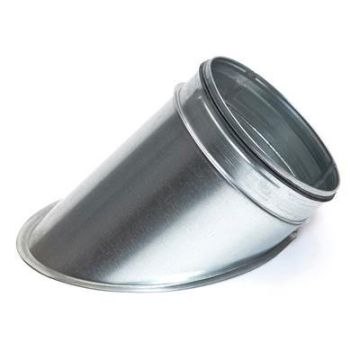 Spiro Platte Aftakking 45° Ø 315 mm. SAFE (met rubber)