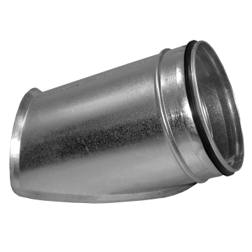 Spiro Zadelstuk 45° Ø 560-400 mm. SAFE (met rubber)
