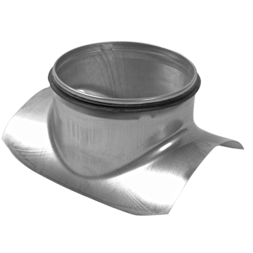 Spiro Zadelstuk 90° Ø 400/630-100 mm. SAFE (met rubber)